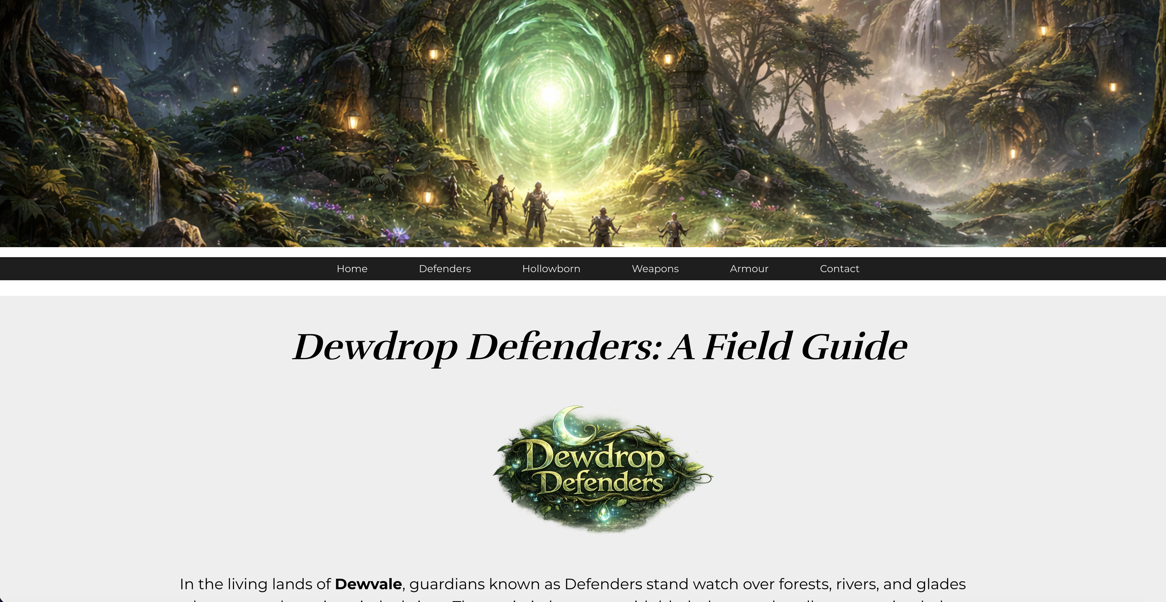 Dewdrop Defenders: A Field Guide